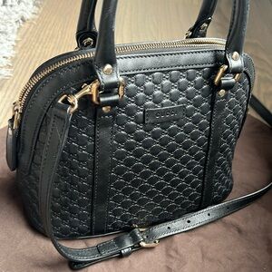 Gucci leather Microgucissima Dome Bag